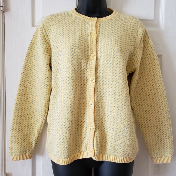 ll bean cable knit cardigan